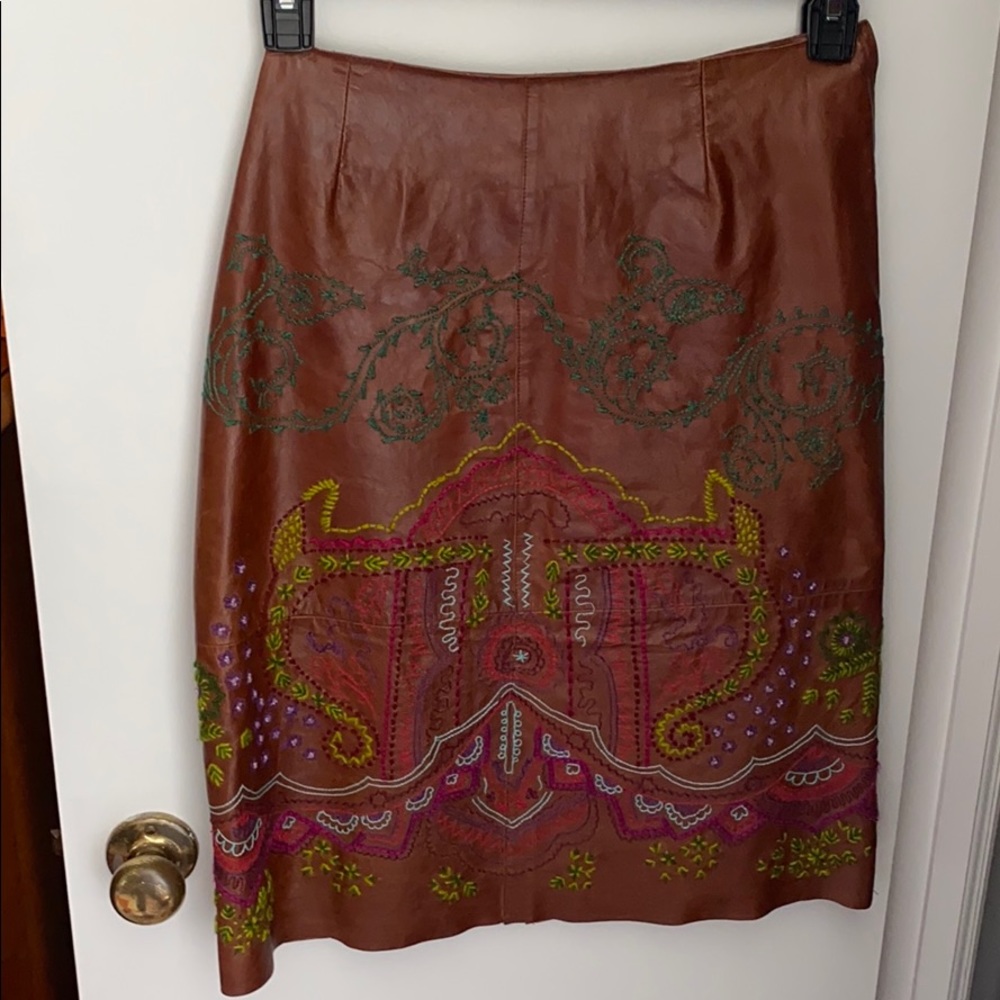Limited Edition Anthropologie Leather Skirt!